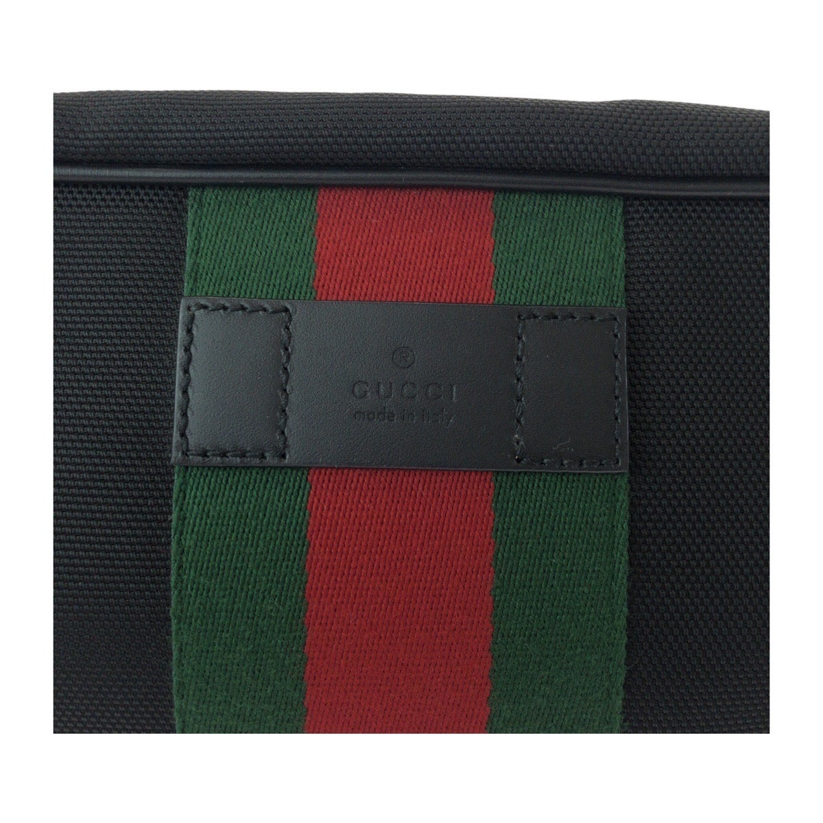 21118
GUCCI グッチ シェリーライン ブラック 黒 シルバー金具 キャンバス / レザー 630916 セカンドバッグ ポーチ メンズ A39