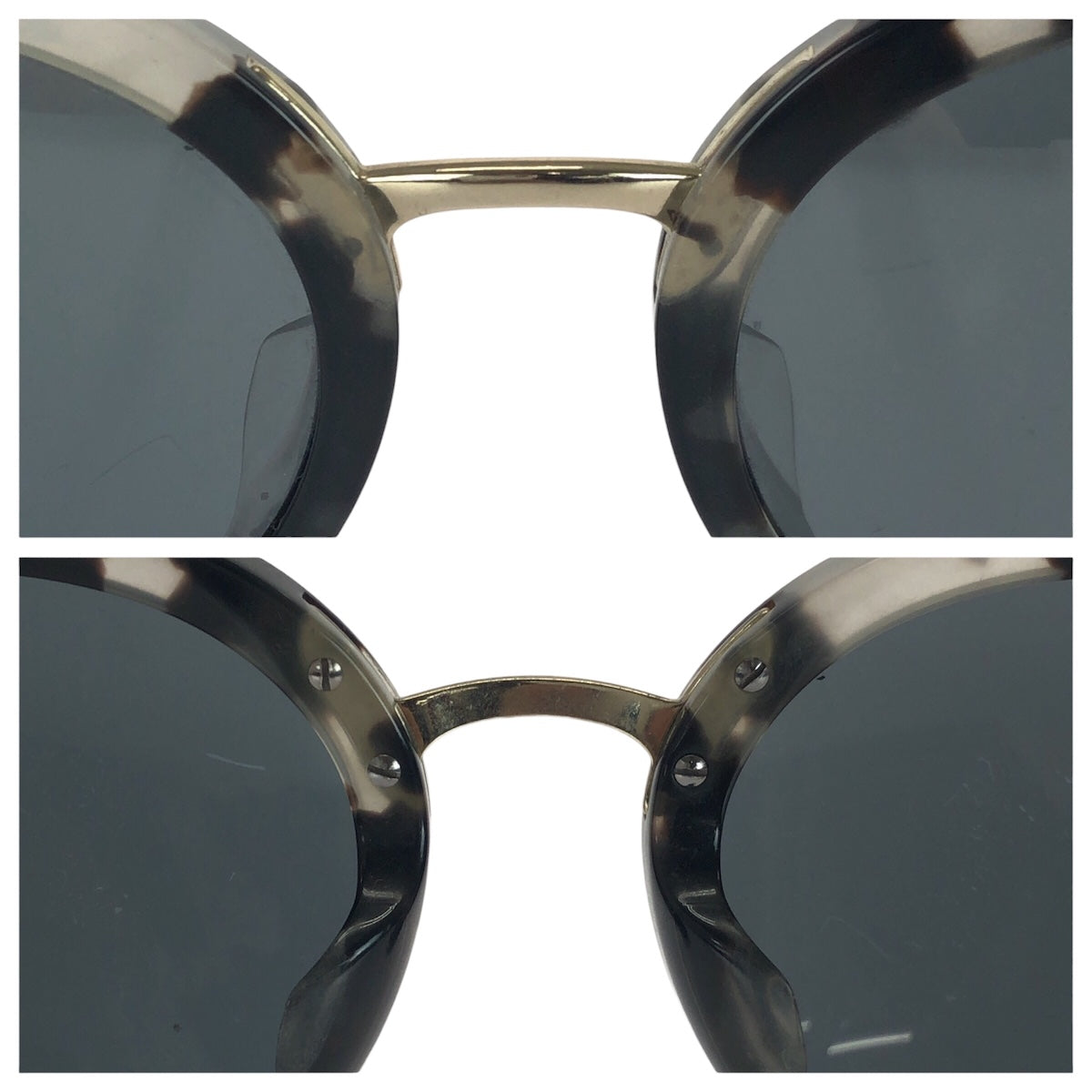 21128
DOLCE&GABBANA ドルチェアンドガッバーナ ブラウン クリア ゴールド金具 プラスチック / メタル DG4268-F 2888/6G 52□22 140 3N サングラス 男女兼用 ラウンド レディース AB12