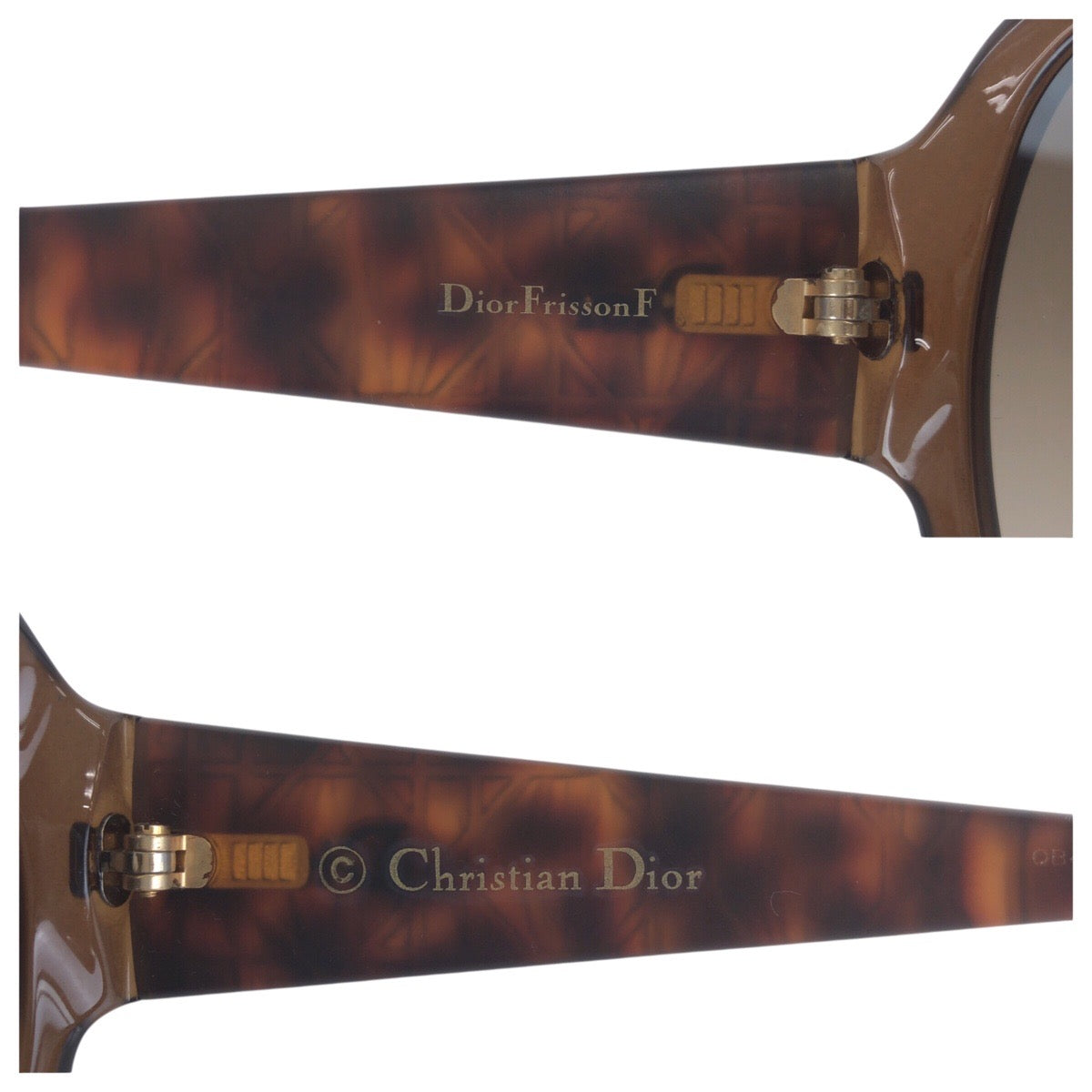 21130
Dior ディオール ブラウン ゴールド金具 プラスチック 393HA 60□15 135 サングラス 男女兼用 バタフライ レディース ABP8