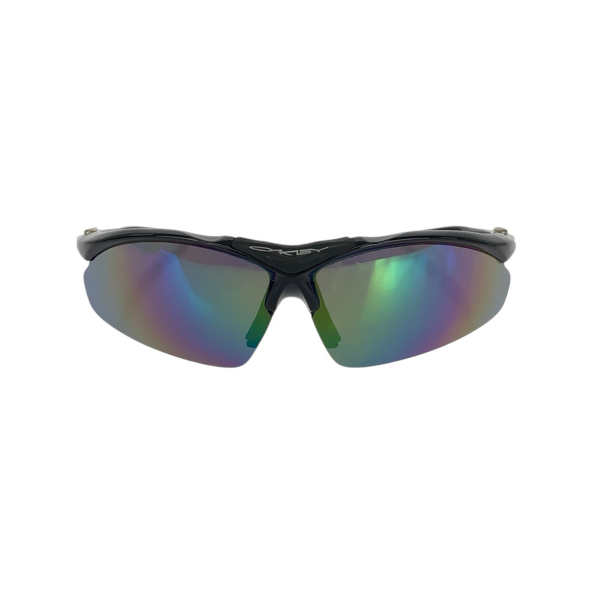 21133
OAKLEY オークリー ブラック 黒 シルバー金具 プラスチック 0091 74□17 125 サングラス スクエア メンズ AB14