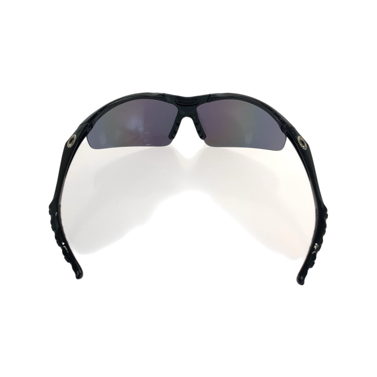 21133
OAKLEY オークリー ブラック 黒 シルバー金具 プラスチック 0091 74□17 125 サングラス スクエア メンズ AB14