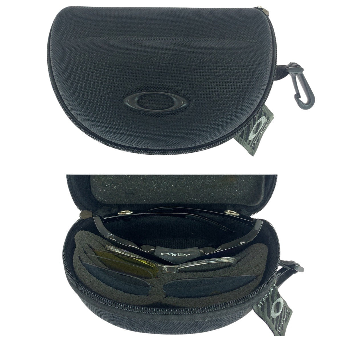 21133
OAKLEY オークリー ブラック 黒 シルバー金具 プラスチック 0091 74□17 125 サングラス スクエア メンズ AB14