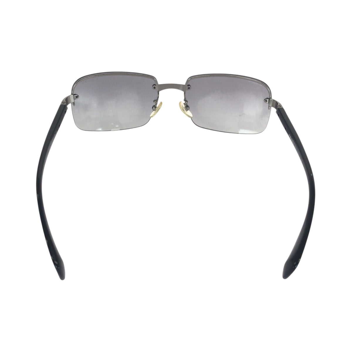 21134
PRADA プラダ ブラック 黒 シルバー金具 プラスチック / メタル SPR61N-A 60□16 5AV-3M1 135 2N サングラス 男女兼用 スクエア メンズ AB5