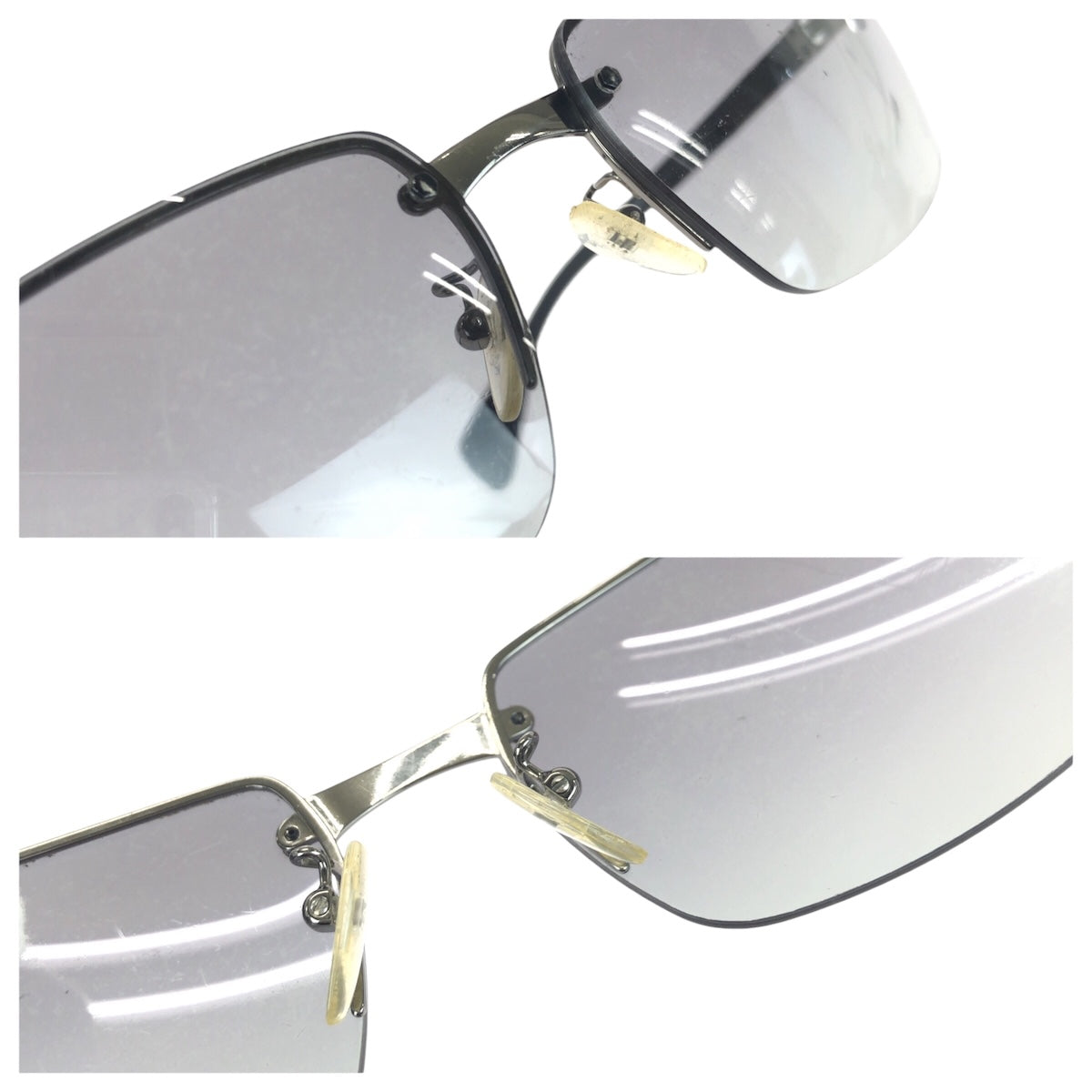 21134
PRADA プラダ ブラック 黒 シルバー金具 プラスチック / メタル SPR61N-A 60□16 5AV-3M1 135 2N サングラス 男女兼用 スクエア メンズ AB5