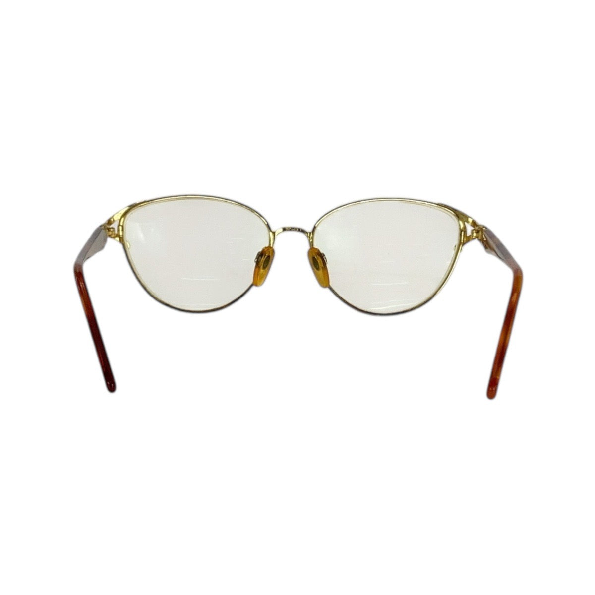 21136
VERSACE ヴェルサーチ ヴィンテージ ゴールド ブラウン プラスチック / メタル COL 19L サングラス 男女兼用 フォックス レディース AB12