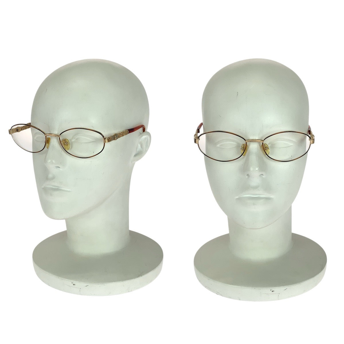 21137
VERSACE ヴェルサーチ ゴールド ブラウン メタル / プラスチック COL 07M 54□18 メガネ メガネフレーム 男女兼用 レディース AB12