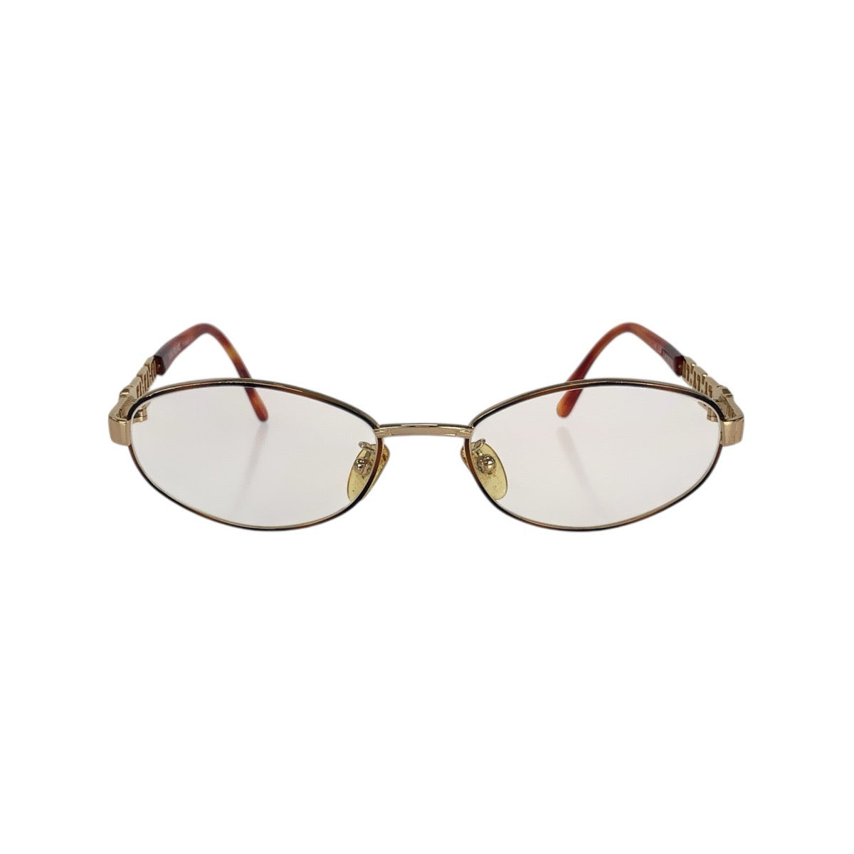 21137
VERSACE ヴェルサーチ ゴールド ブラウン メタル / プラスチック COL 07M 54□18 メガネ メガネフレーム 男女兼用 レディース AB12