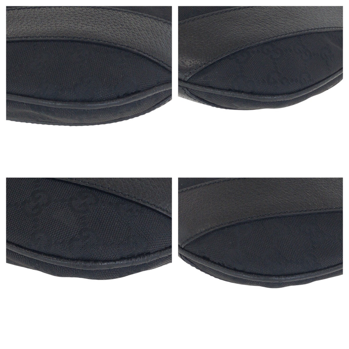 21143
GUCCI グッチ ホーボー ブラック 黒 シルバー金具 GGキャンバス / レザー 124357 ショルダーバッグ ハンドバッグ レディース ABP42