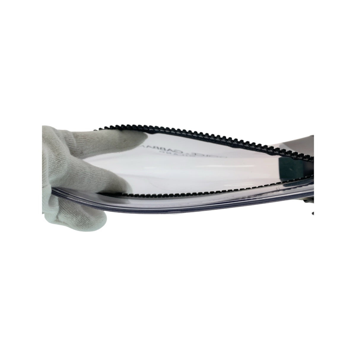 21145
DOLCE&GABBANA ドルチェアンドガッバーナ クリア ブラック ゴールド金具 PVC ショルダーバッグ クラッチバッグ レディース ABP14