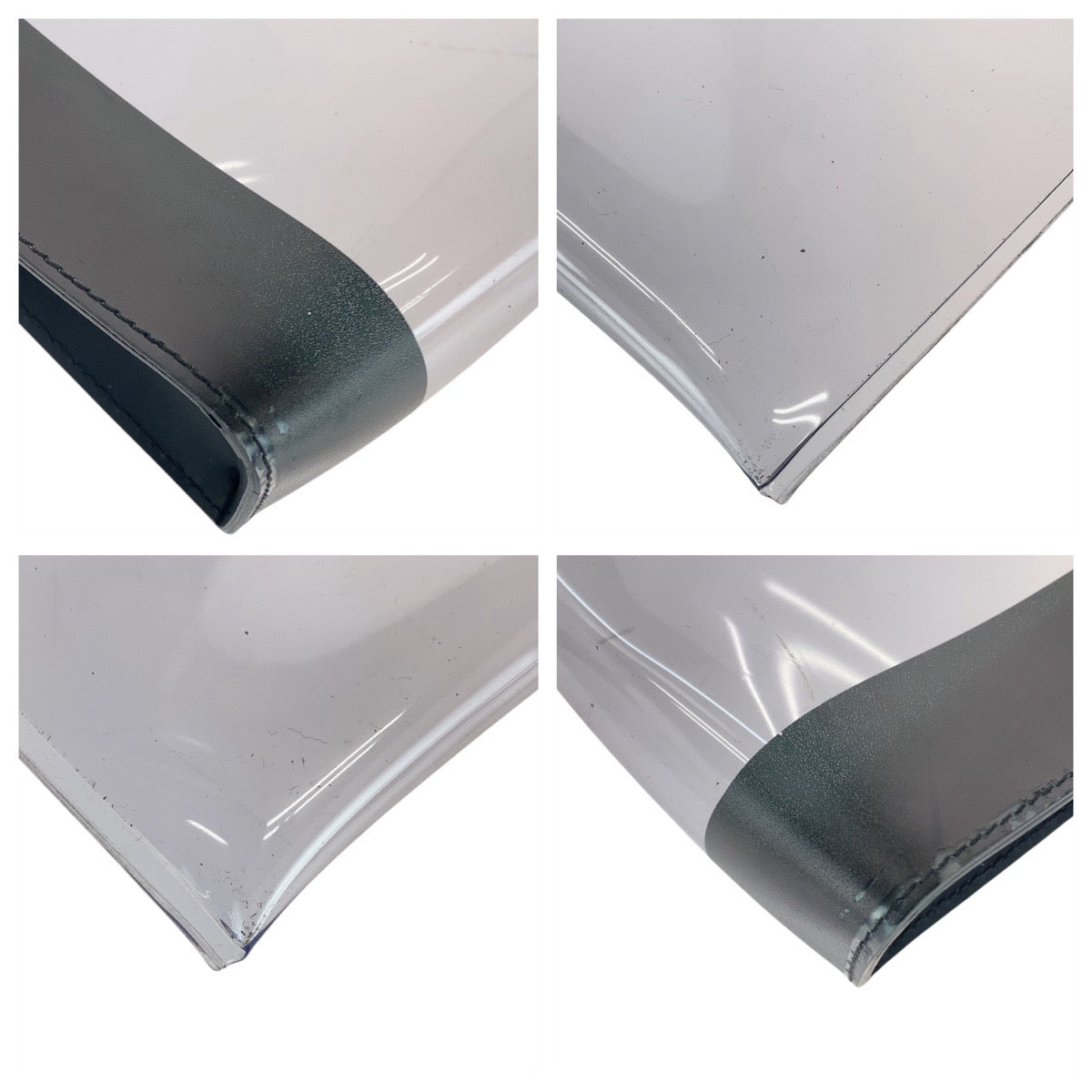 21145
DOLCE&GABBANA ドルチェアンドガッバーナ クリア ブラック ゴールド金具 PVC ショルダーバッグ クラッチバッグ レディース ABP14