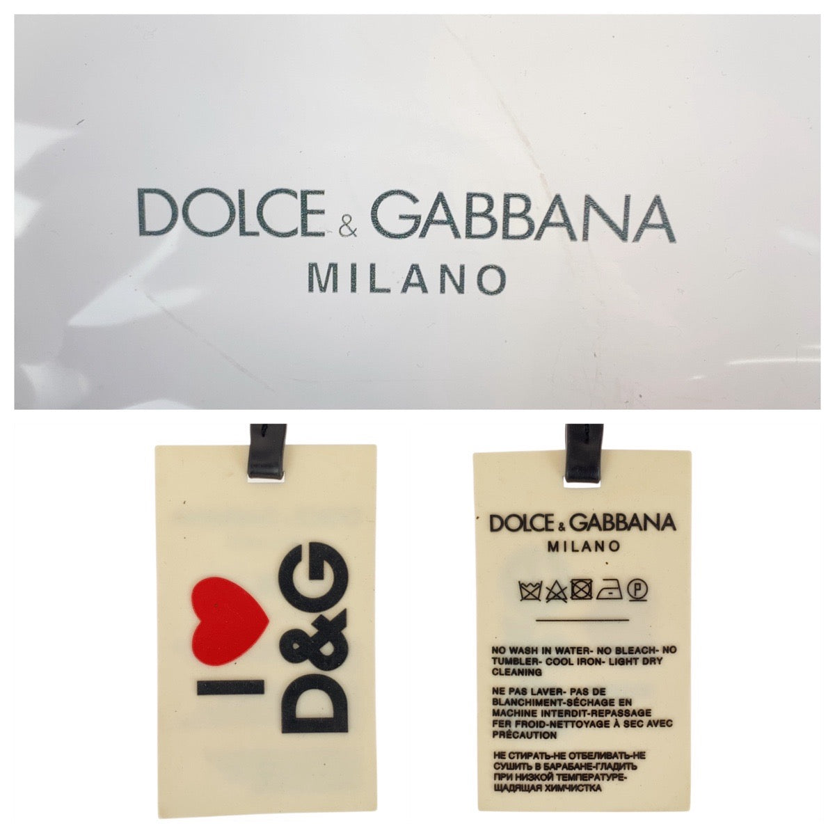 21145
DOLCE&GABBANA ドルチェアンドガッバーナ クリア ブラック ゴールド金具 PVC ショルダーバッグ クラッチバッグ レディース ABP14