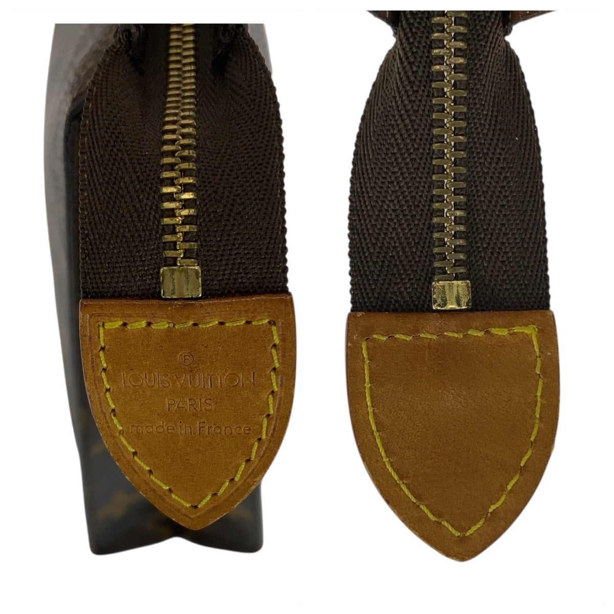 21146
LOUIS VUITTON ルイヴィトン ヴィンテージ モノグラム ポッシュ トワレット26 ブラウン 茶 ゴールド金具 レザー M47542 クラッチバッグ セカンドバッグ メンズ B20