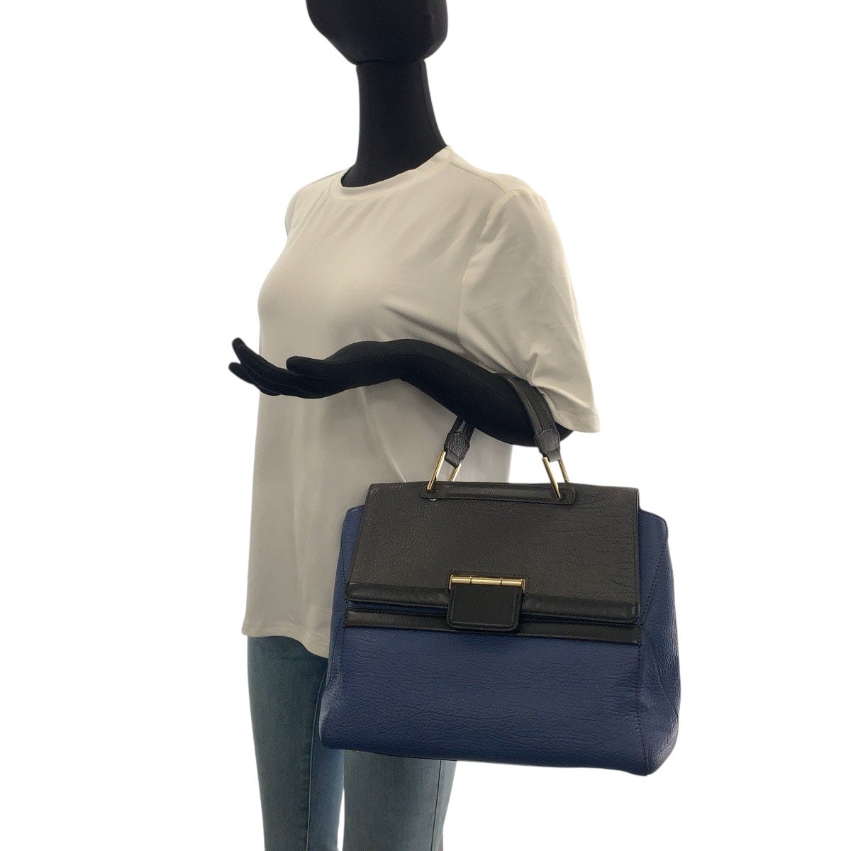 21149
Furla フルラ アルテーシア ブルー ブラック 黒 レザー F6675/S4 ハンドバッグ ショルダーバッグ レディース ABP8