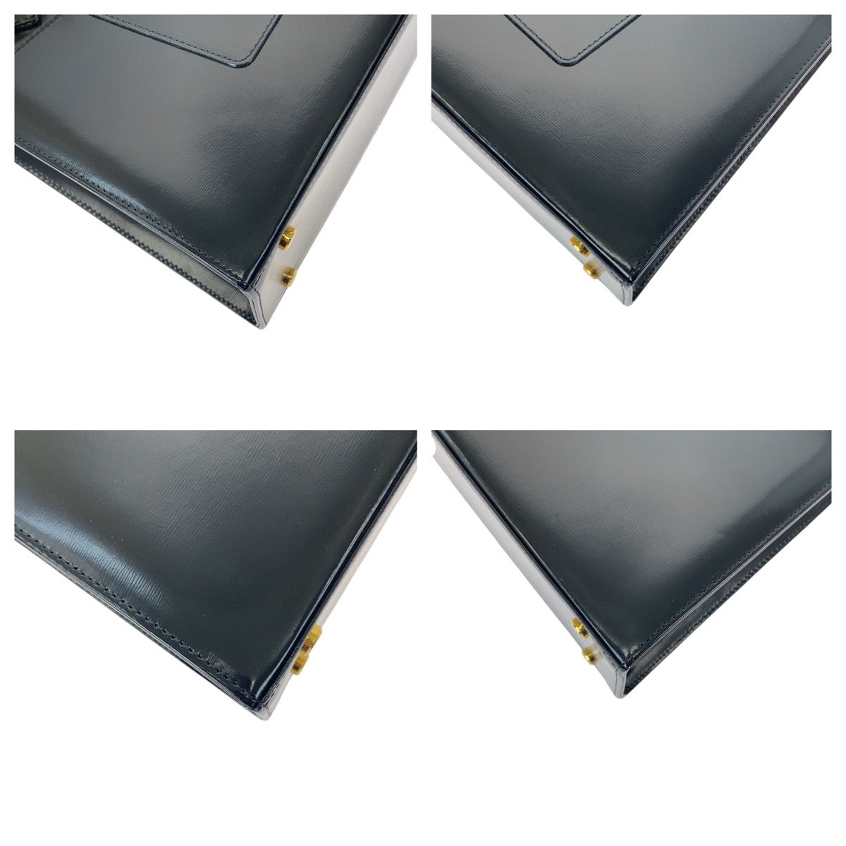 21150
YVES SAINT LAURENT イヴ サンローラン ヴィンテージ YSL カサンドラ ブラック 黒 ゴールド金具 レザー トートバッグ ショルダーバッグ 2way レディース ABP40