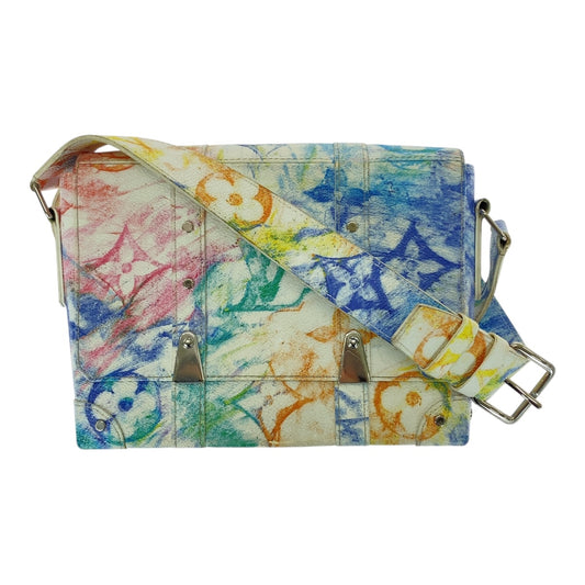 21155
LOUIS VUITTON ルイヴィトン モノグラム パステル トランク メッセンジャー PM マルチカラー シルバー金具 PVC M45661 ショルダーバッグ メッセンジャーバッグ レディース ABP280