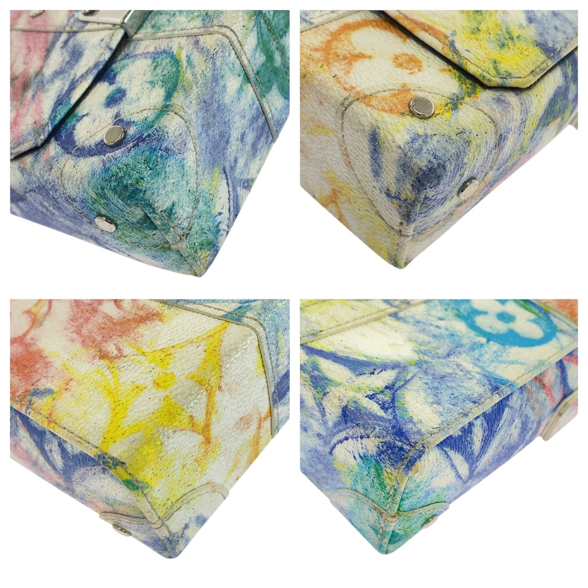 21155
LOUIS VUITTON ルイヴィトン モノグラム パステル トランク メッセンジャー PM マルチカラー シルバー金具 PVC M45661 ショルダーバッグ メッセンジャーバッグ レディース ABP280