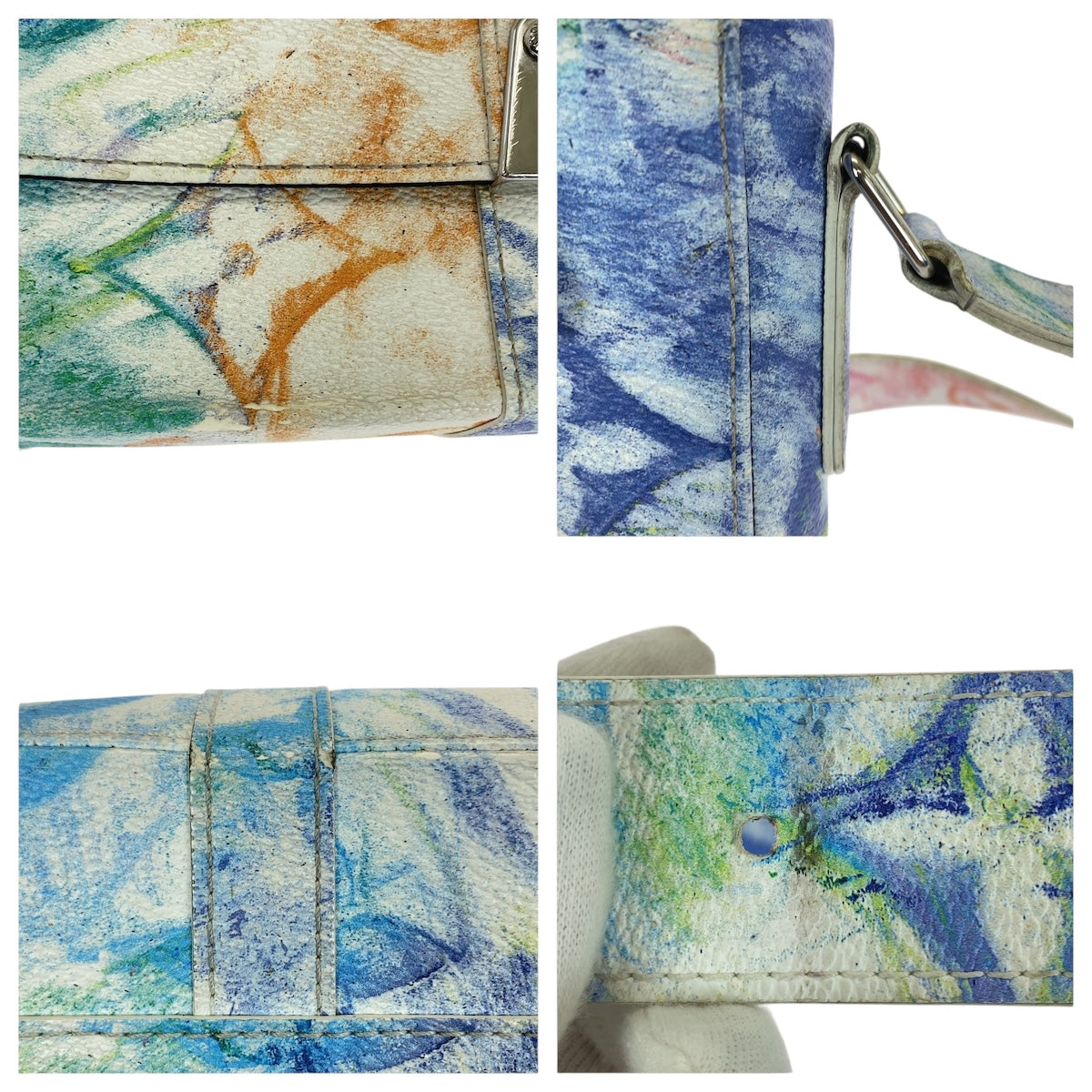 21155
LOUIS VUITTON ルイヴィトン モノグラム パステル トランク メッセンジャー PM マルチカラー シルバー金具 PVC M45661 ショルダーバッグ メッセンジャーバッグ レディース ABP280