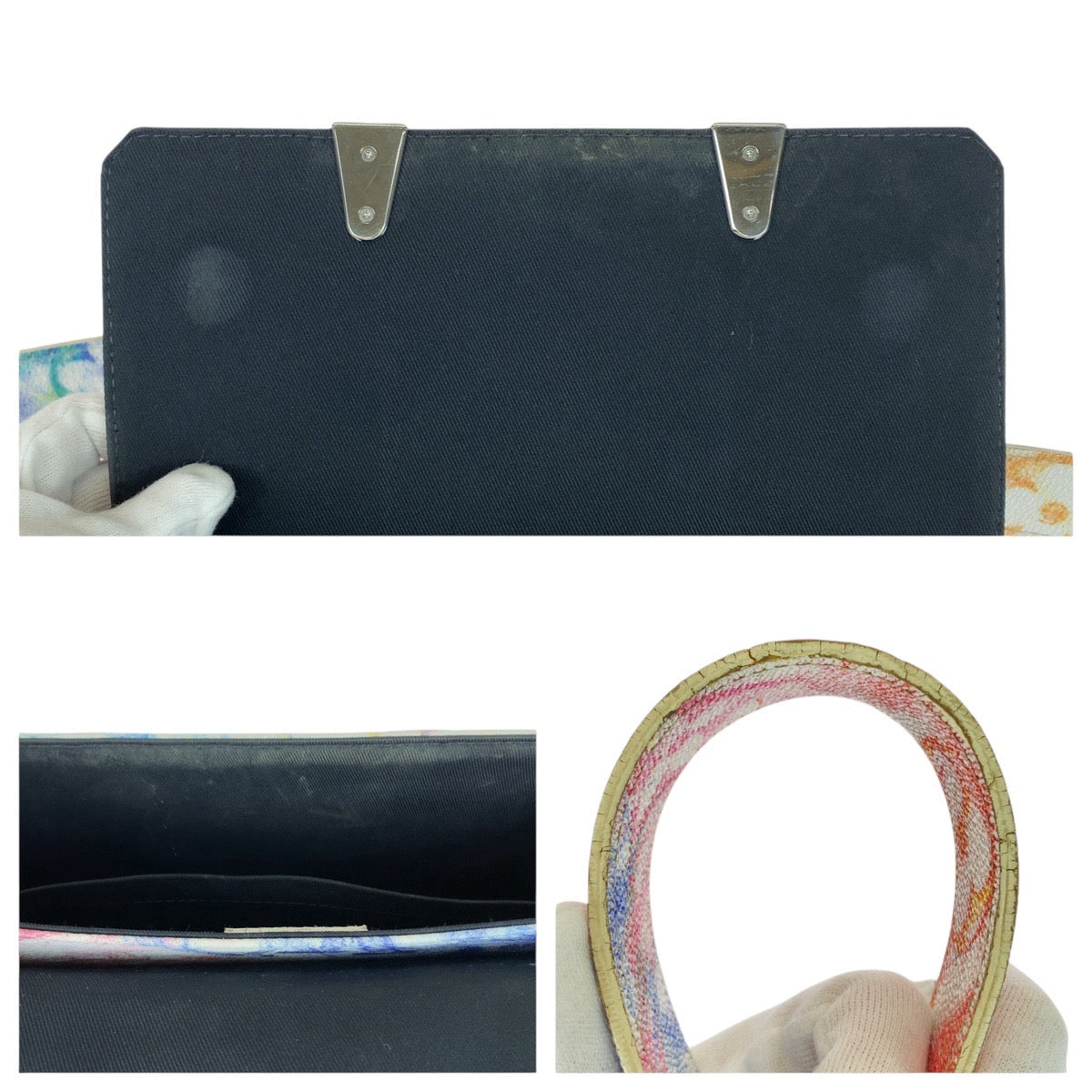 21155
LOUIS VUITTON ルイヴィトン モノグラム パステル トランク メッセンジャー PM マルチカラー シルバー金具 PVC M45661 ショルダーバッグ メッセンジャーバッグ レディース ABP280