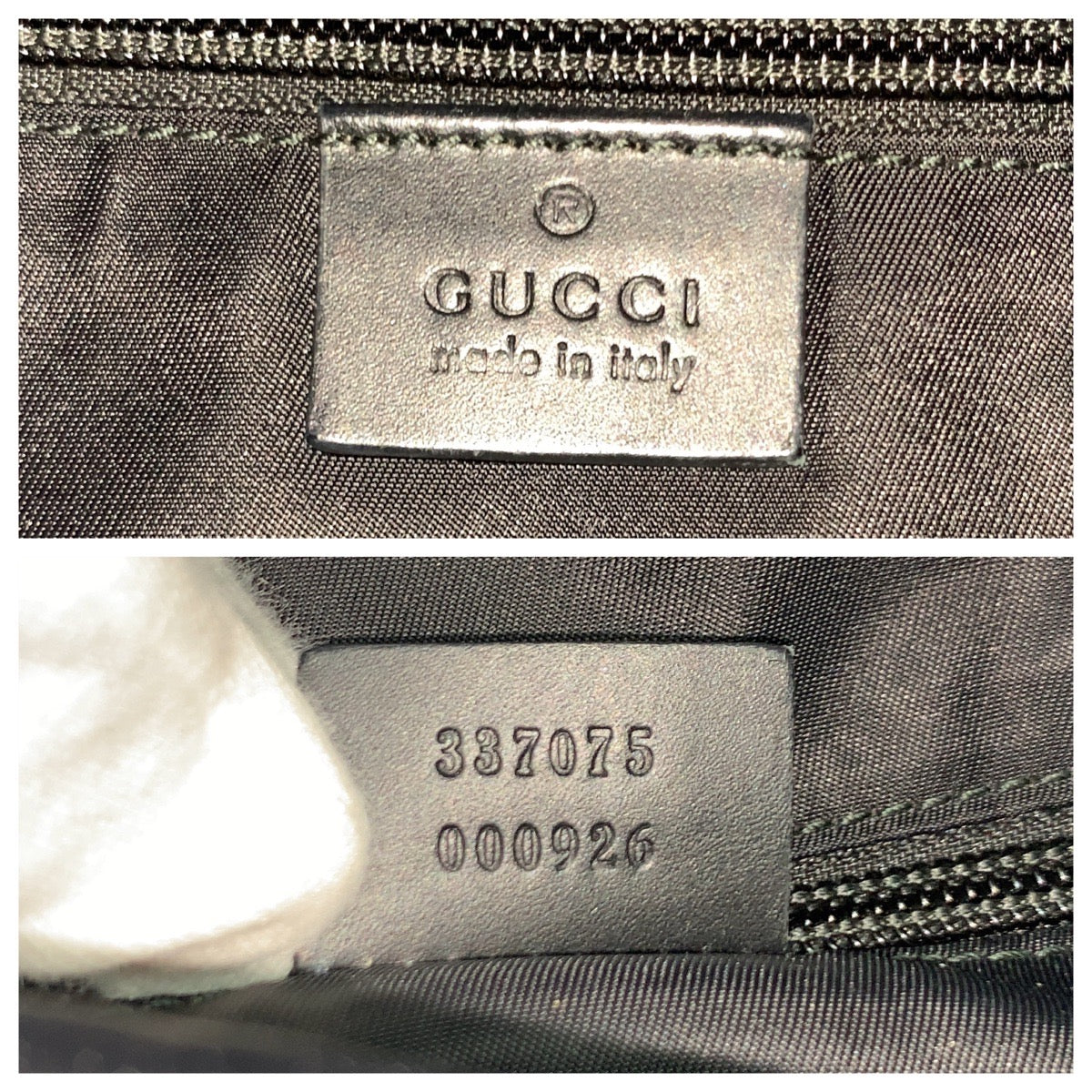 21158
GUCCI グッチ シェリーライン ブラック 黒 シルバー金具 レザー / テクノキャンバス 337075 リュック バックパック メンズ ABP62