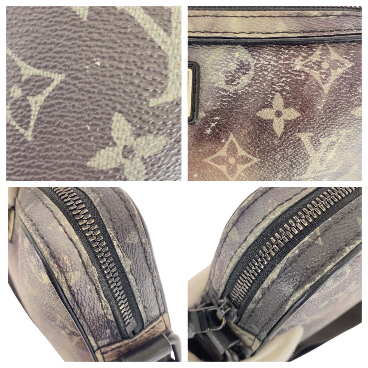 21159
LOUIS VUITTON ルイヴィトン モノグラム ギャラクシー アルファメッセンジャー グレー 黒 ブラック レザー / モノグラムキャンバス M44165 ショルダーバッグ メッセンジャーバッグ メンズ ABP200