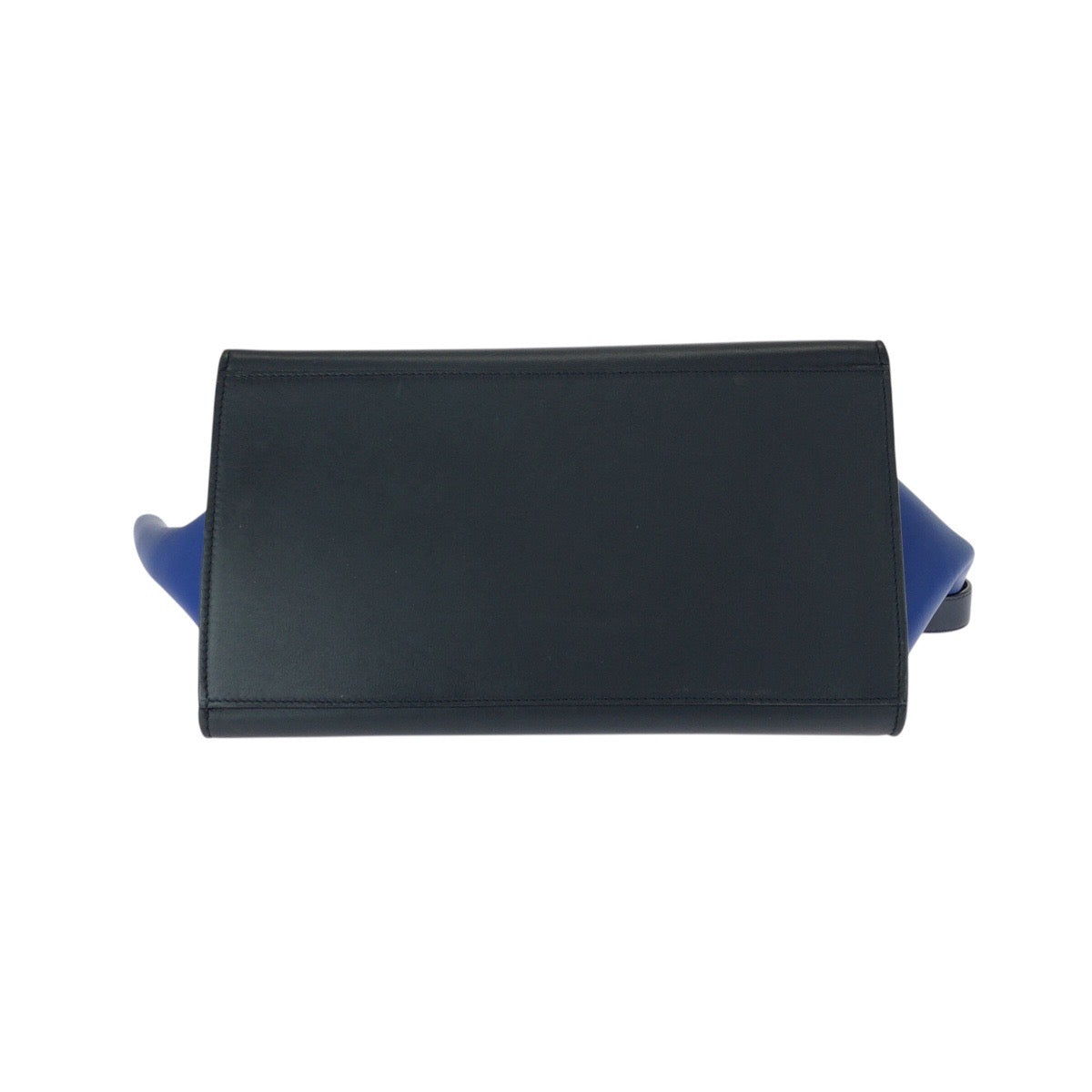 21164
CELINE セリーヌ トラペーズ ミディアム ネイビー ブラック ブルー ゴールド金具 レザー ハンドバッグ ショルダーバッグ 2way レディース ABP56