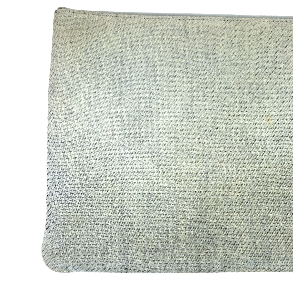 21174
CHANEL シャネル クルーズライン ドーヴィル ココマーク グレー シルバー金具 キャンバス クラッチバッグ セカンドバッグ ポーチ レディース AB43