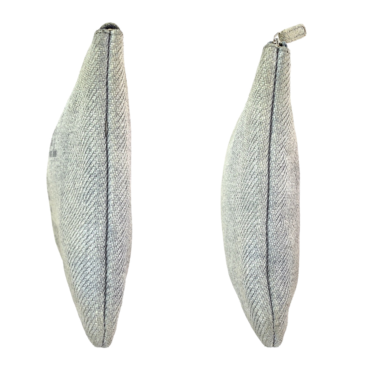 21174
CHANEL シャネル クルーズライン ドーヴィル ココマーク グレー シルバー金具 キャンバス クラッチバッグ セカンドバッグ ポーチ レディース AB43