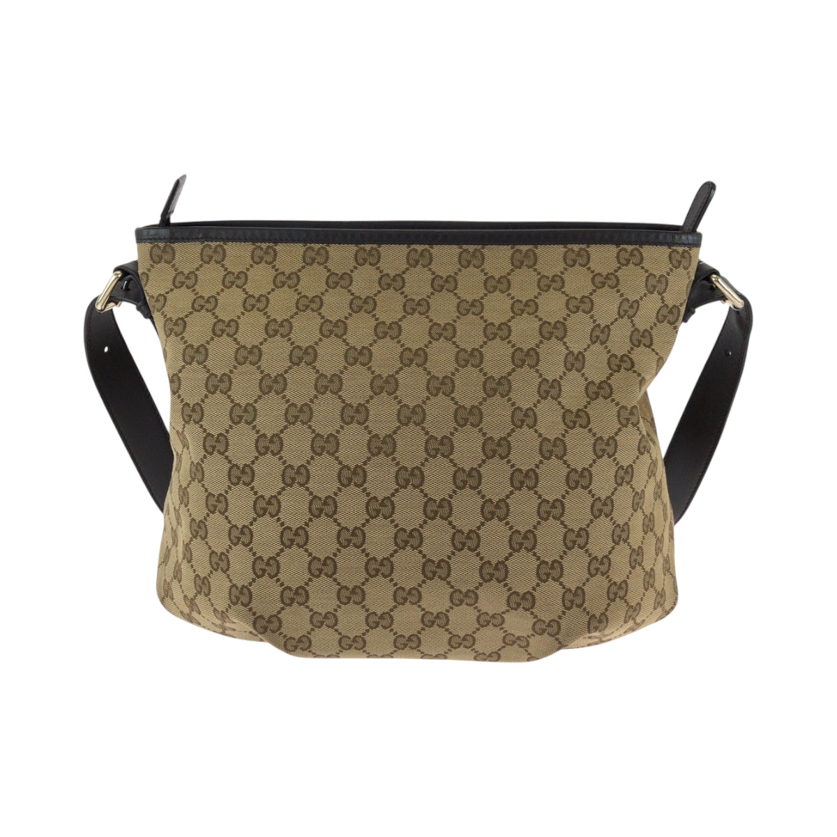 21177
GUCCI グッチ ダークブラウン ゴールド金具 GGキャンバス 388930 ショルダーバッグ 斜め掛け レディース AB40