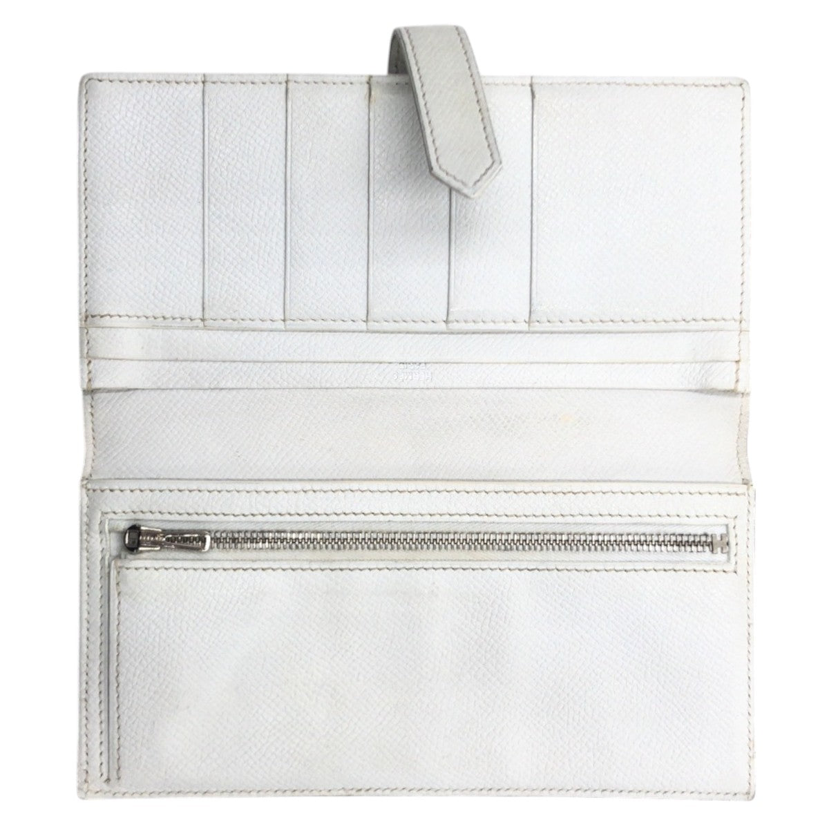 21180
HERMES エルメス べアンスフレ ブルー ライトブルー ホワイト ヴォーエプソン 長財布 ロングウォレット □O ★刻印 レディース AB38