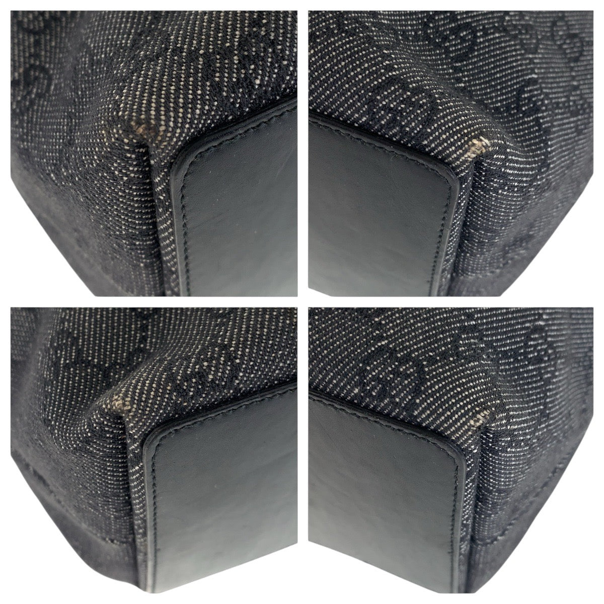 21182
GUCCI グッチ ブラック 黒 GGキャンバス / レザー 31243 トートバッグ ショルダーバッグ レディース ABP38