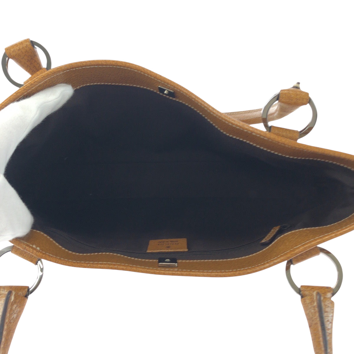 21186
GUCCI グッチ ブラウン ベージュ シルバー金具 GGキャンバス 113015 トートバッグ ハンドバッグ レディース ABP30