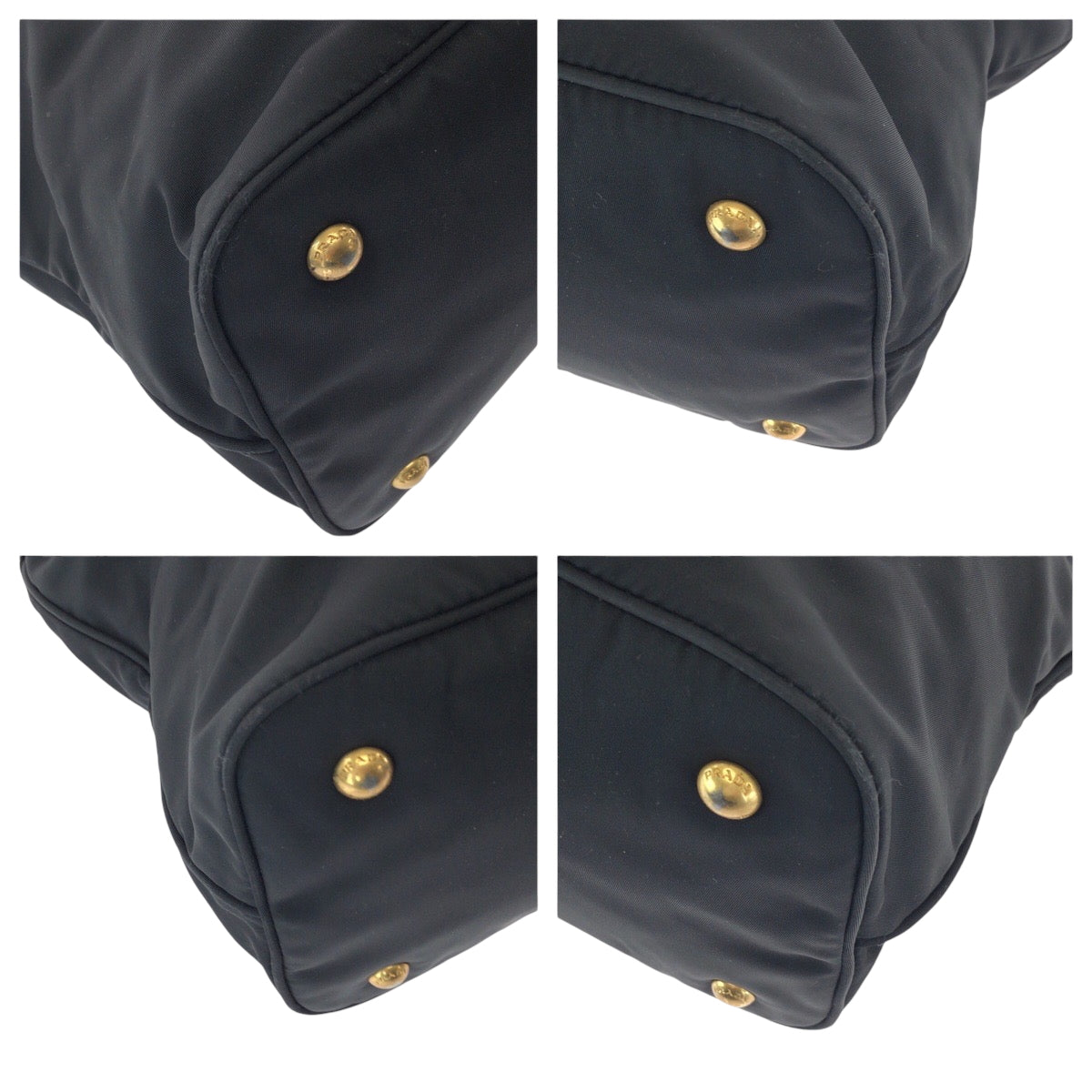 21187
PRADA プラダ テスート ロゴ ブラック ゴールド金具 ナイロン BN1902 トートバッグ ショルダーバッグ レディース AB40