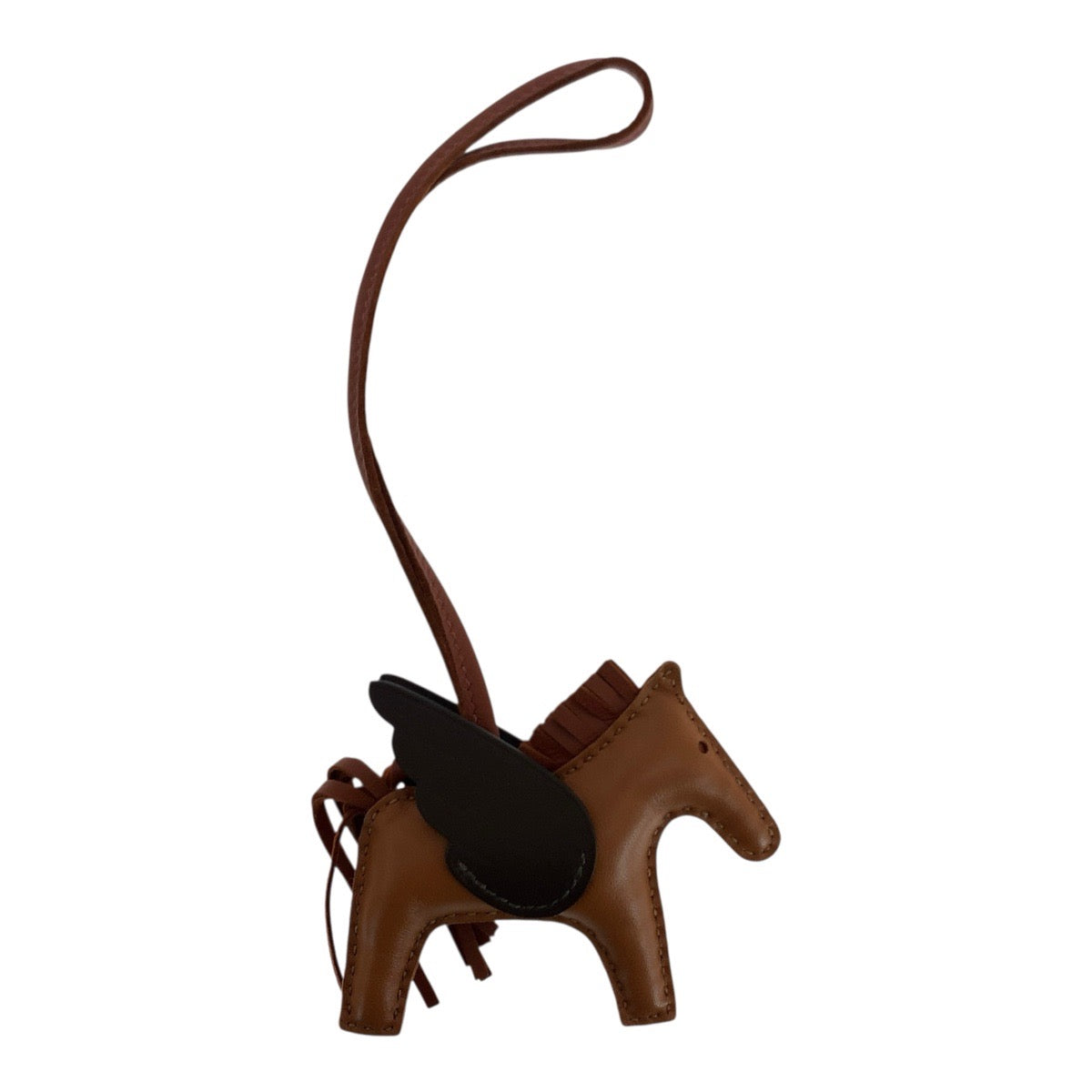 21192
HERMES エルメス ロデオ ペガサスPM ブラウン ダークブラウン アニョーミロ / スイフト キーホルダー チャーム レディース A82