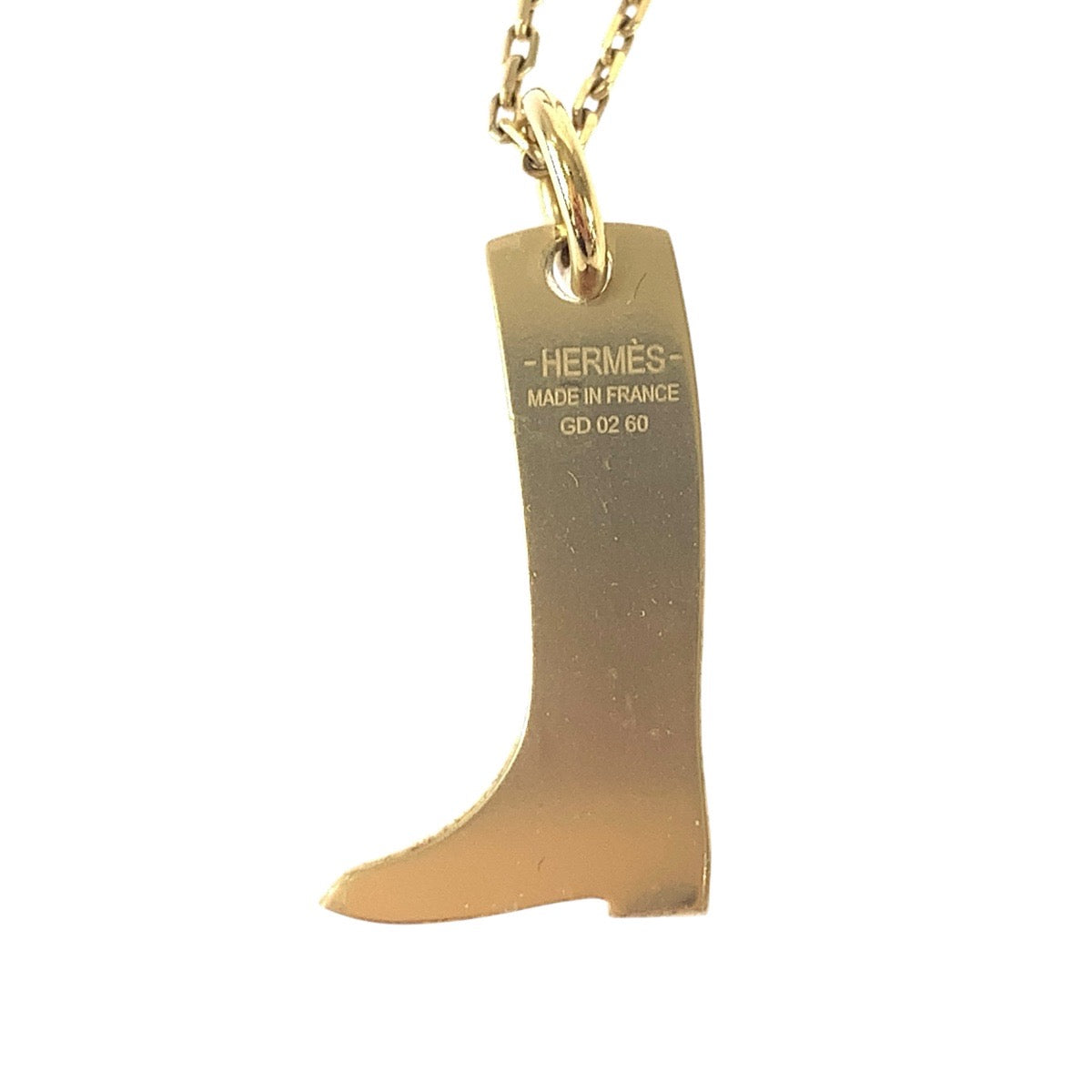 21194
HERMES エルメス アミュレット マロキニエ ゴールド ブラック メタル / バッファローホーン ネックレス ペンダント レディース SA42