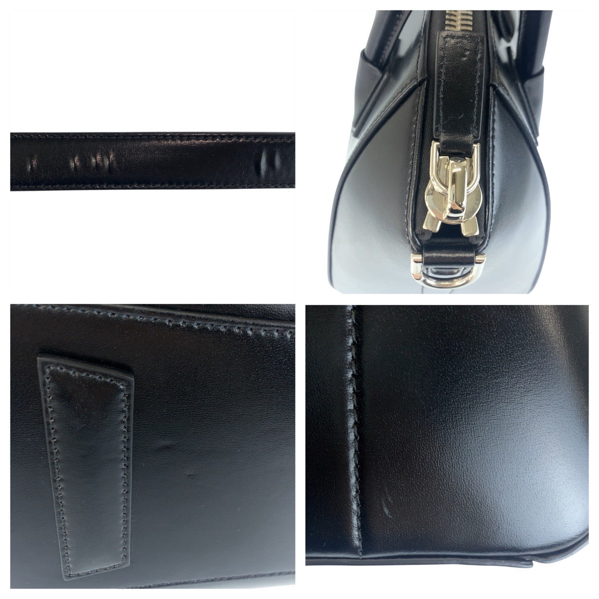 21198
Givenchy ジバンシー アンティゴナ スモール ブラック 黒 シルバー金具 レザー トートバッグ ショルダーバッグ レディース SA100