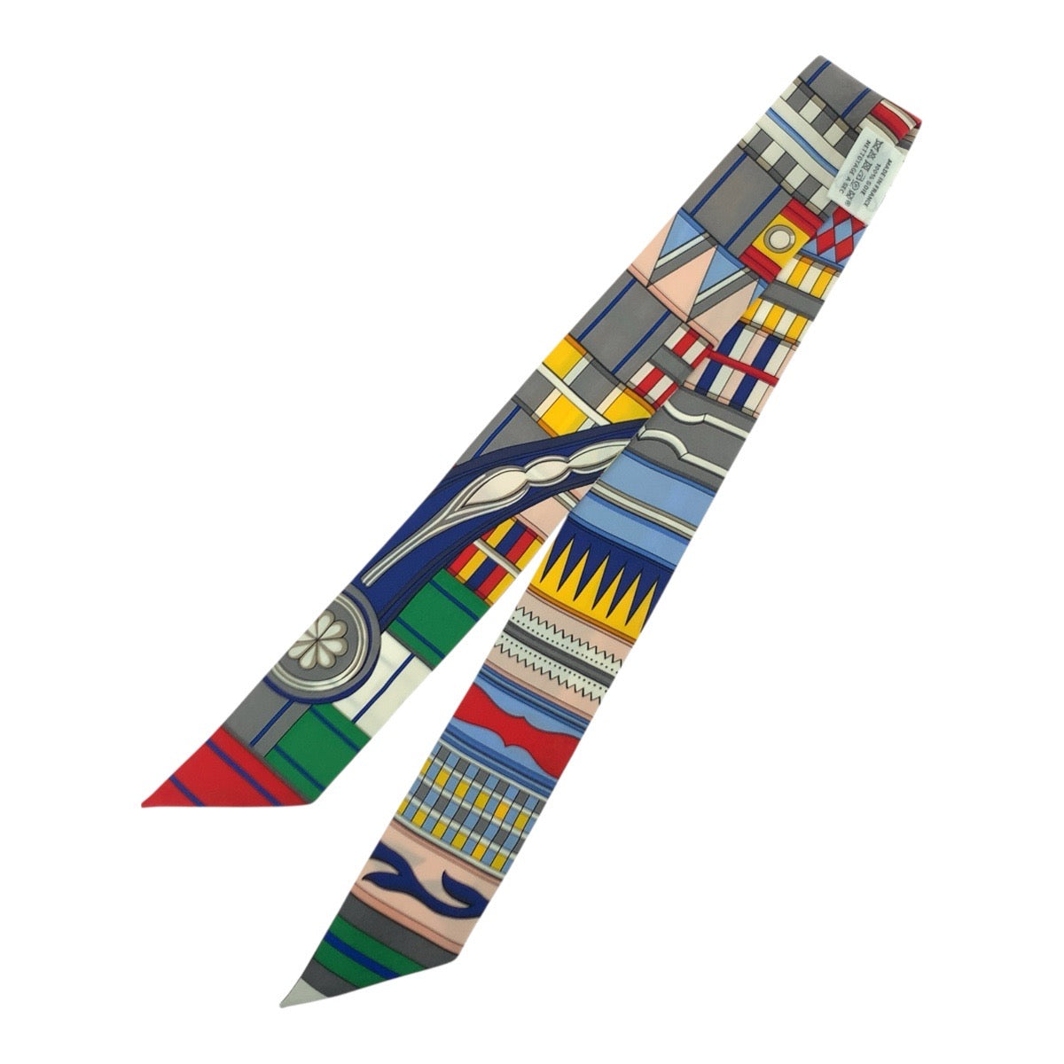 21209
HERMES エルメス ツイリー VOLTES ET PIROUETTES マルチカラー シルク スカーフ リボンスカーフ レディース SA24