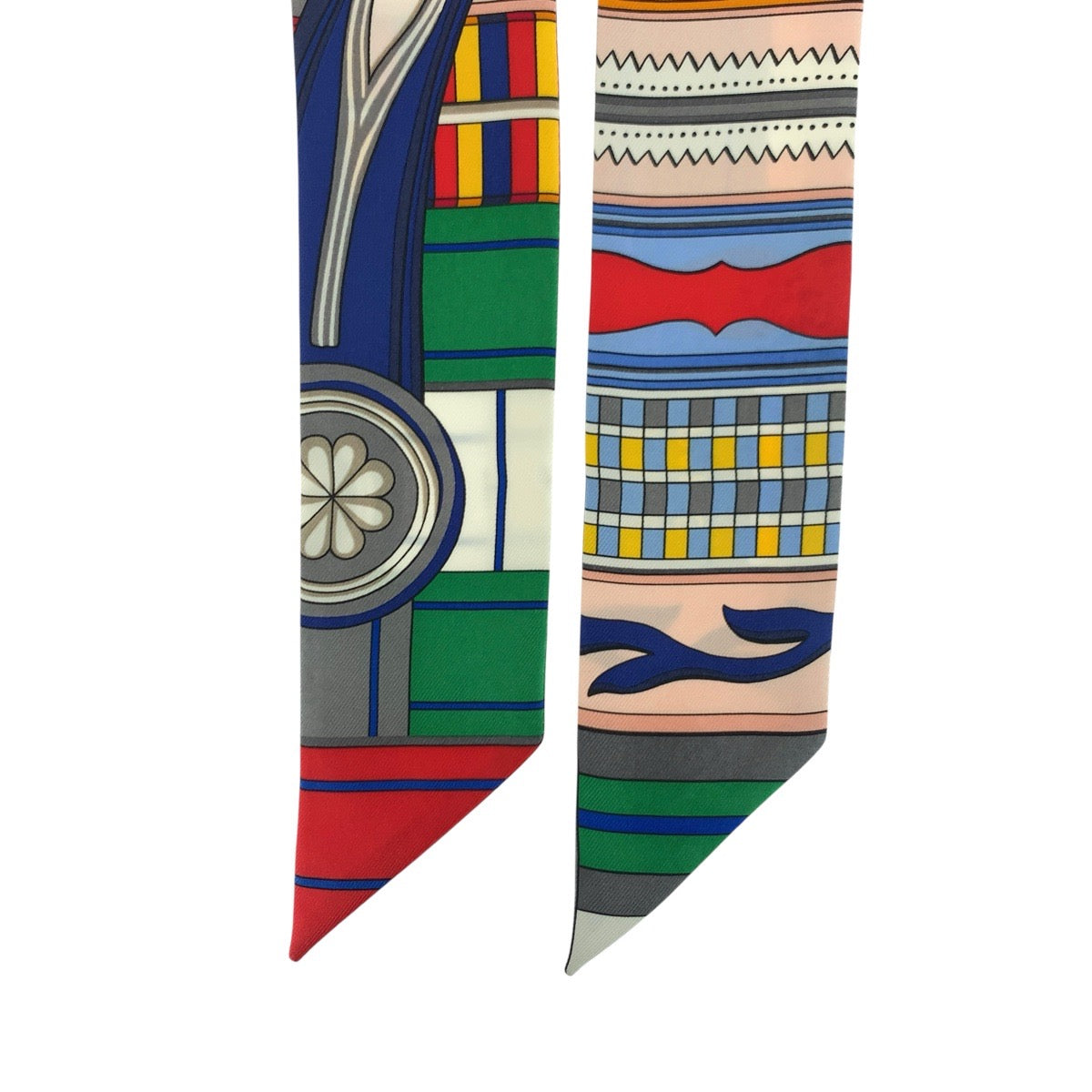 21209
HERMES エルメス ツイリー VOLTES ET PIROUETTES マルチカラー シルク スカーフ リボンスカーフ レディース SA24