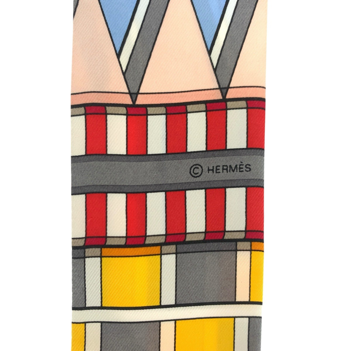 21209
HERMES エルメス ツイリー VOLTES ET PIROUETTES マルチカラー シルク スカーフ リボンスカーフ レディース SA24
