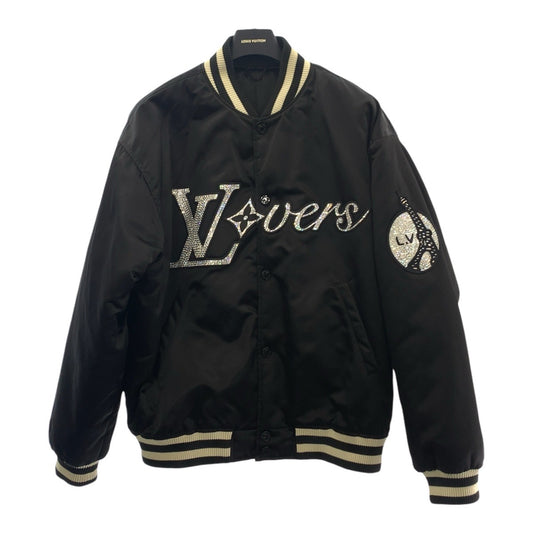 21220
LOUIS VUITTON ルイヴィトン エンブロイダードナイロンベースボールブルゾン サイズ54 ダークネイビー ナイロン / ポリエステル RM241 スタジャン メンズ ABP