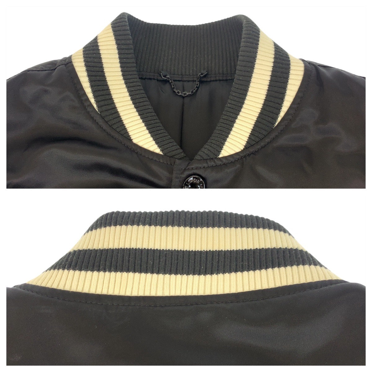 21220
LOUIS VUITTON ルイヴィトン エンブロイダードナイロンベースボールブルゾン サイズ54 ダークネイビー ナイロン / ポリエステル RM241 スタジャン メンズ ABP