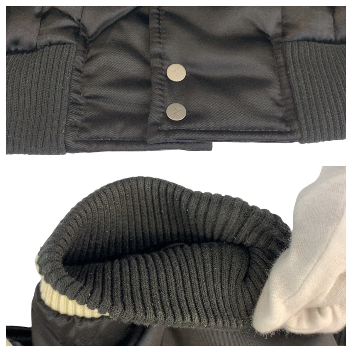 21220
LOUIS VUITTON ルイヴィトン エンブロイダードナイロンベースボールブルゾン サイズ54 ダークネイビー ナイロン / ポリエステル RM241 スタジャン メンズ ABP