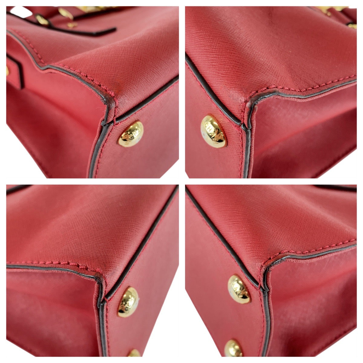 21221
Michael Kors マイケルコース レッド ゴールド金具 レザー AP1212 ハンドバッグ ショルダーバッグ 2way レディース AB8