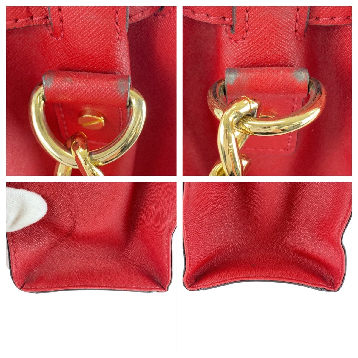 21221
Michael Kors マイケルコース レッド ゴールド金具 レザー AP1212 ハンドバッグ ショルダーバッグ 2way レディース AB8