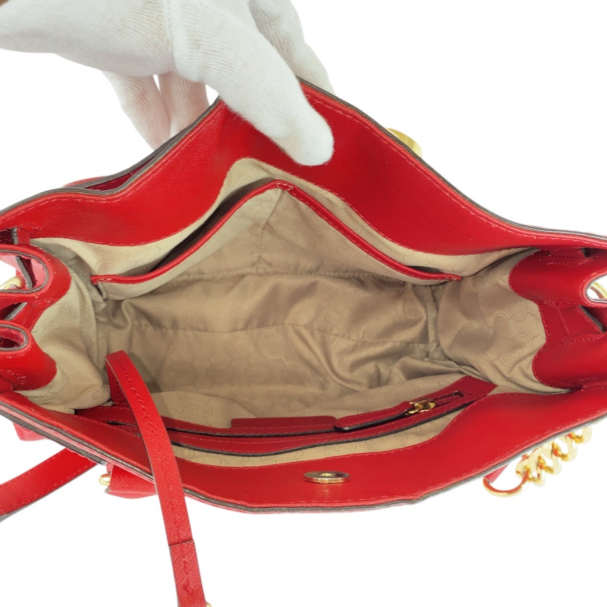 21221
Michael Kors マイケルコース レッド ゴールド金具 レザー AP1212 ハンドバッグ ショルダーバッグ 2way レディース AB8