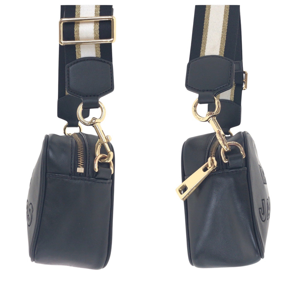 21222
MARC JACOBS マークジェイコブス ブラック 黒 ゴールド金具 レザー M0014465065 ショルダーバッグ ポシェット レディース ABP12
