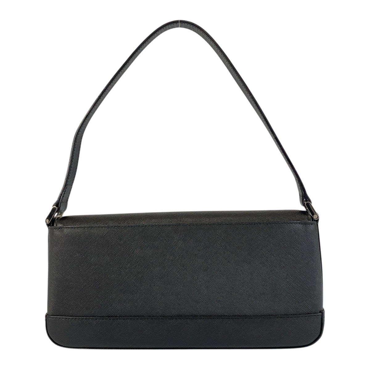 21223
BURBERRY バーバリー 中チェック柄 ブラック 黒 シルバー金具 レザー ショルダーバッグ レディース A28