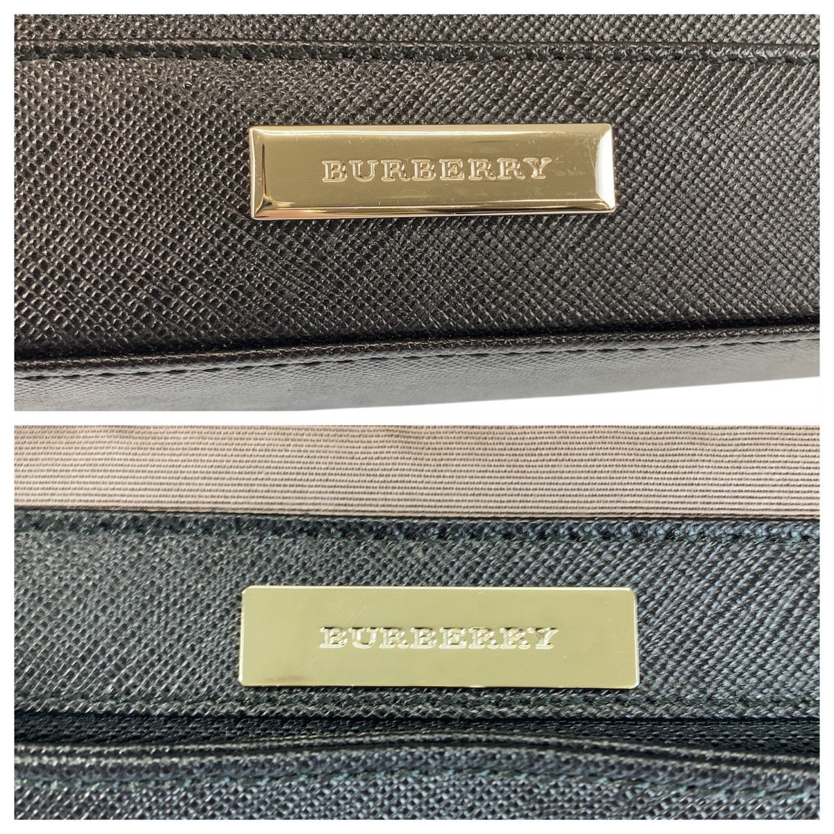 21223
BURBERRY バーバリー 中チェック柄 ブラック 黒 シルバー金具 レザー ショルダーバッグ レディース A28