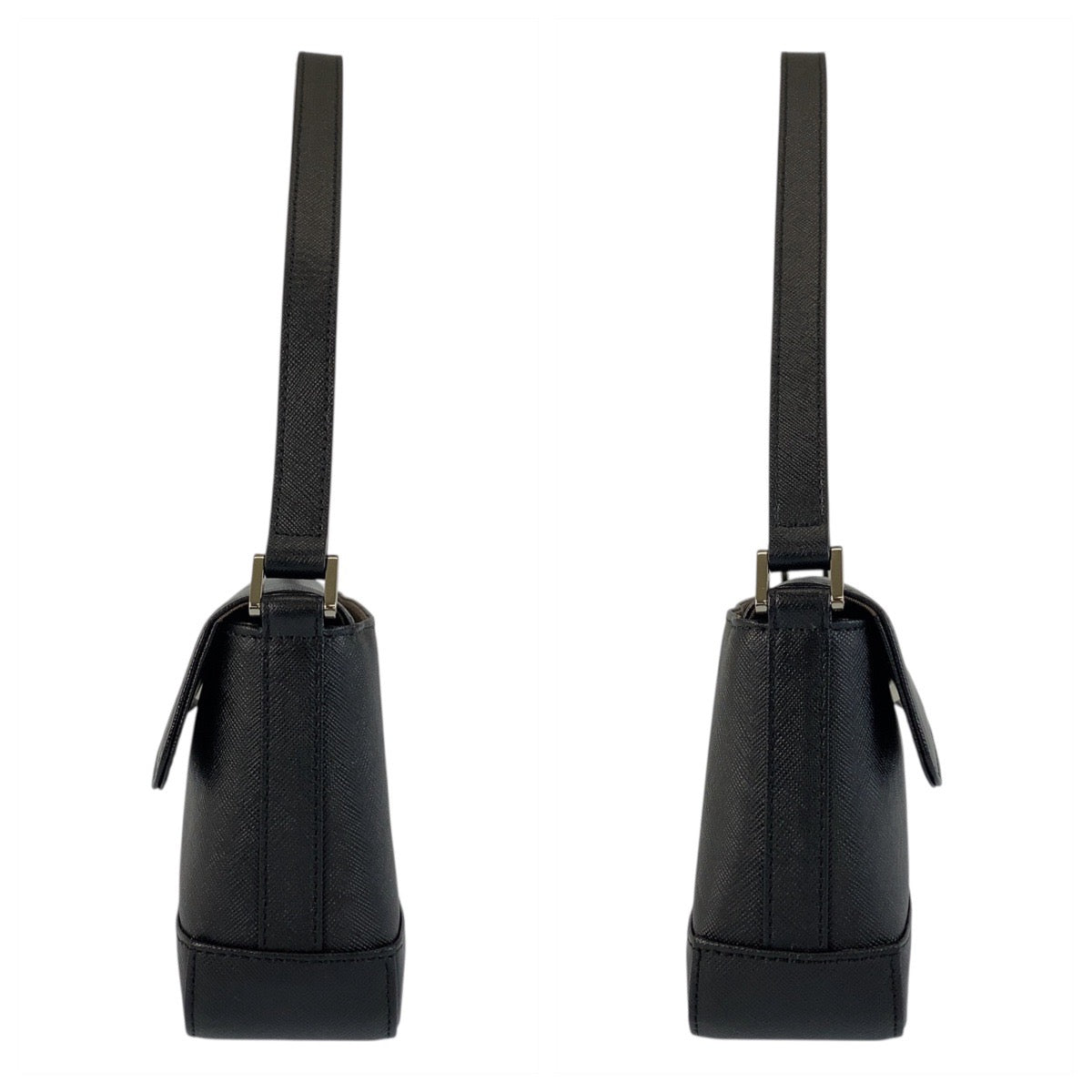 21223
BURBERRY バーバリー 中チェック柄 ブラック 黒 シルバー金具 レザー ショルダーバッグ レディース A28