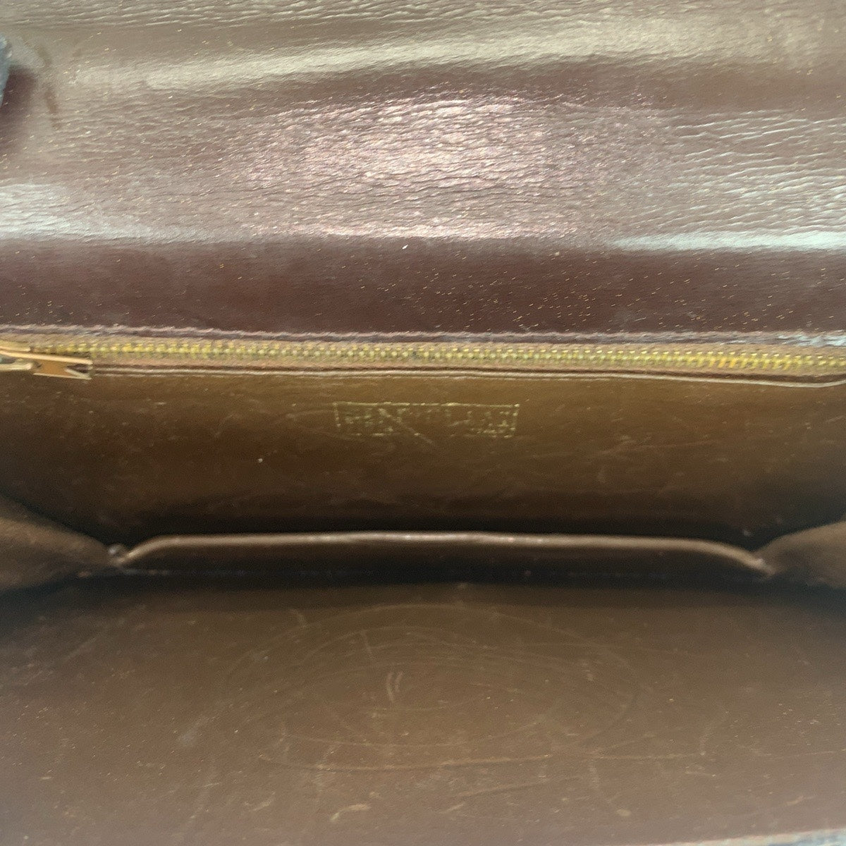 21224
FENDI フェンディ ヴィンテージ ズッカ柄 ブラウン ゴールド金具 キャンバス / レザー ショルダーバッグ ポシェット レディース ABP30