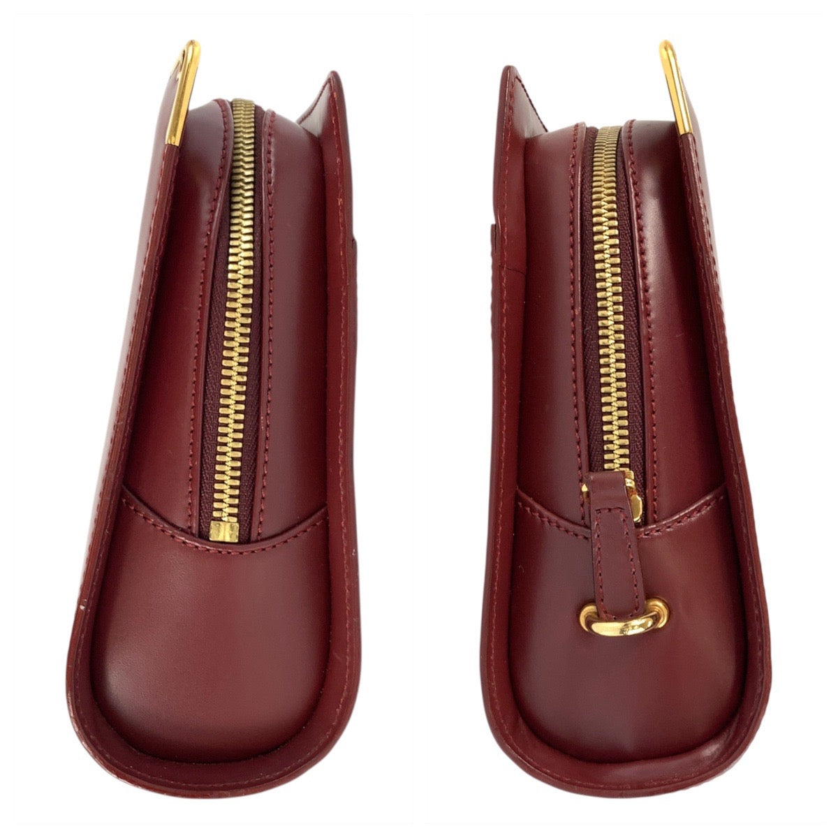 21227
CARTIER カルティエ マストライン ボルドー ゴールド金具 レザー クラッチバッグ レディース AB15